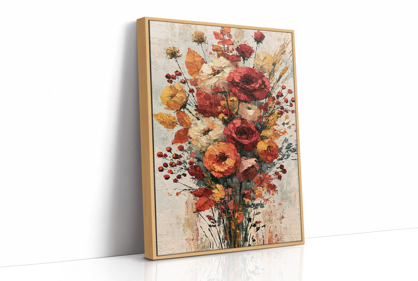 Wildstem Roses, Palette Knife Bloom