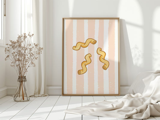 Pasta Dances Through Blush Stripes