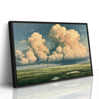 Peach Cloud Over the Marsh