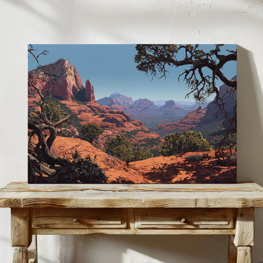 Twisted Juniper Frames Desert Peaks