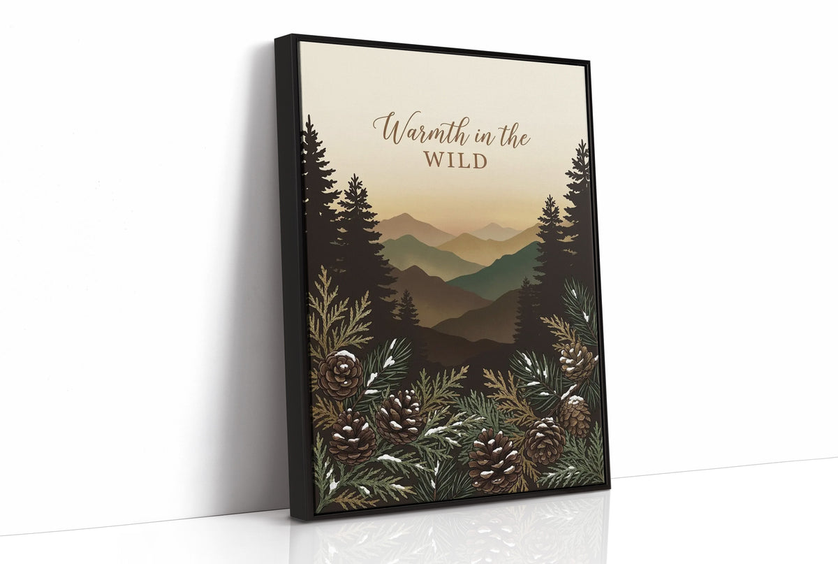 Warmth in the Wild: Pinecones Bundled Up