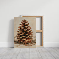 Pinecone Impasto Still Life