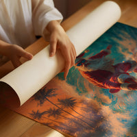 Tropical Santa Rides The Wave