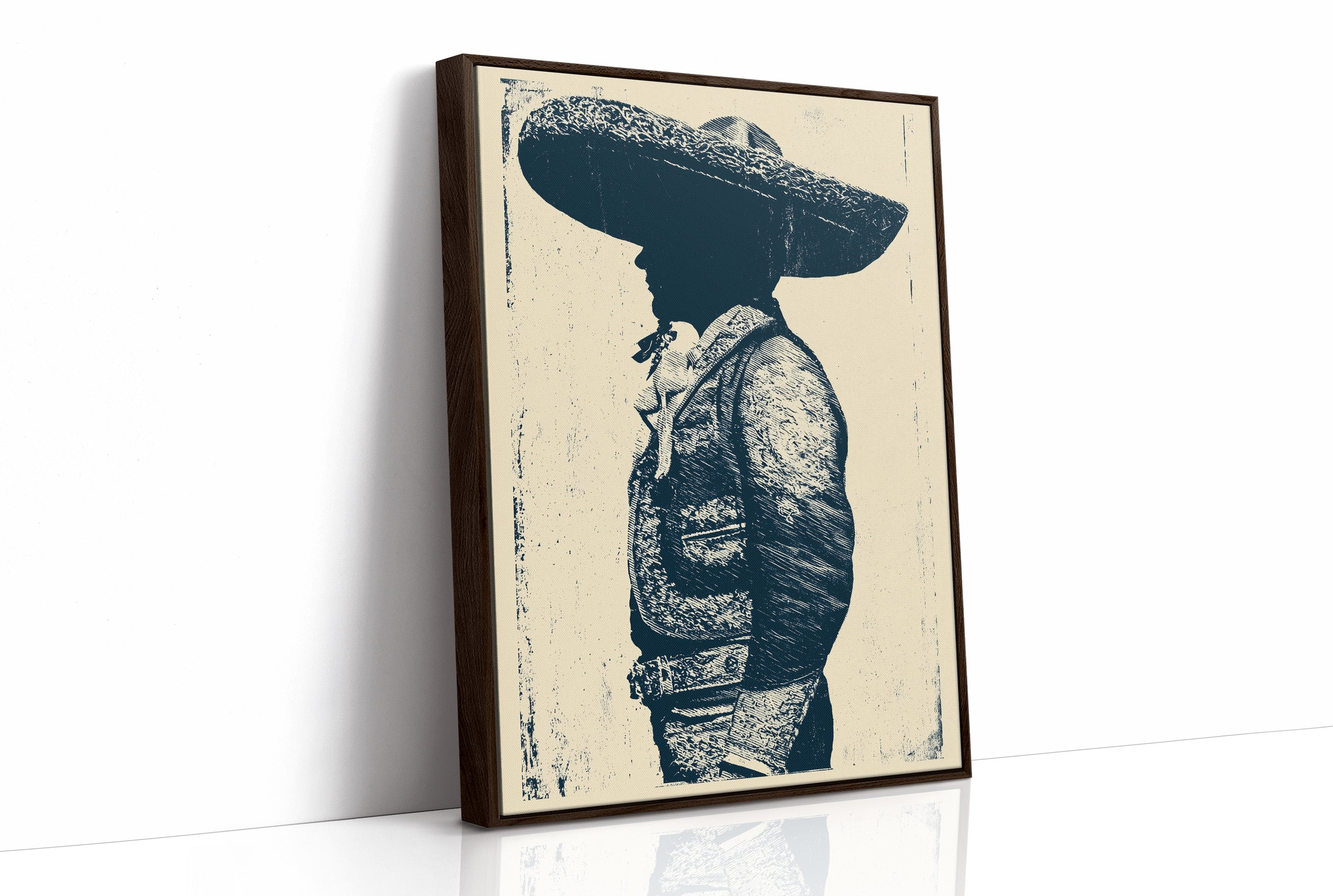 Vaquero in Profile: A Western Silhouette