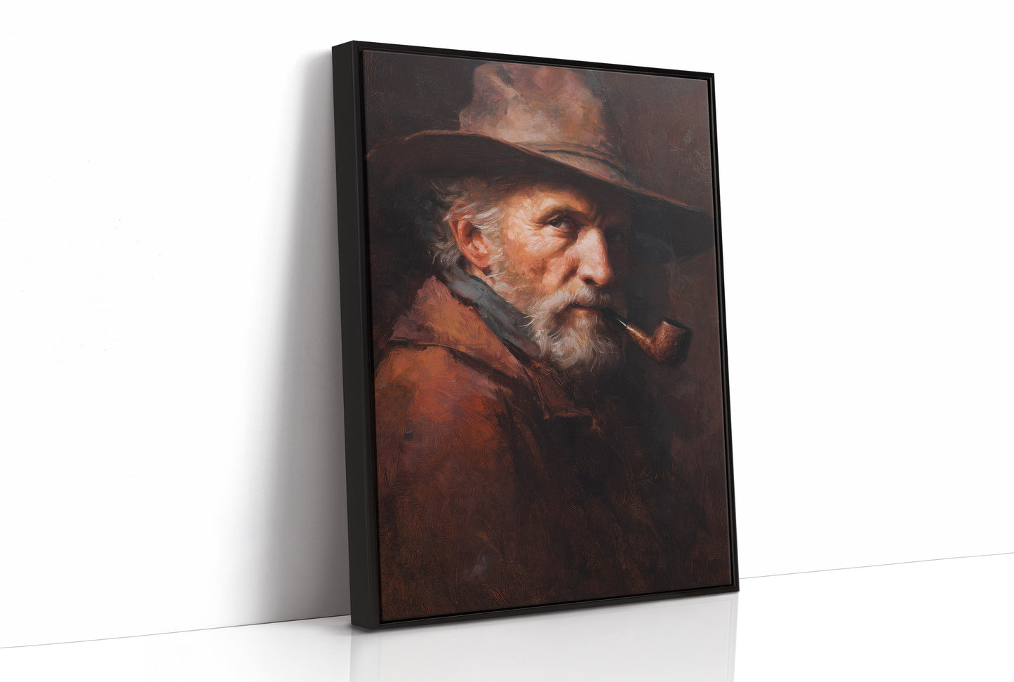 Wisdom Smokes From Wooden Frame