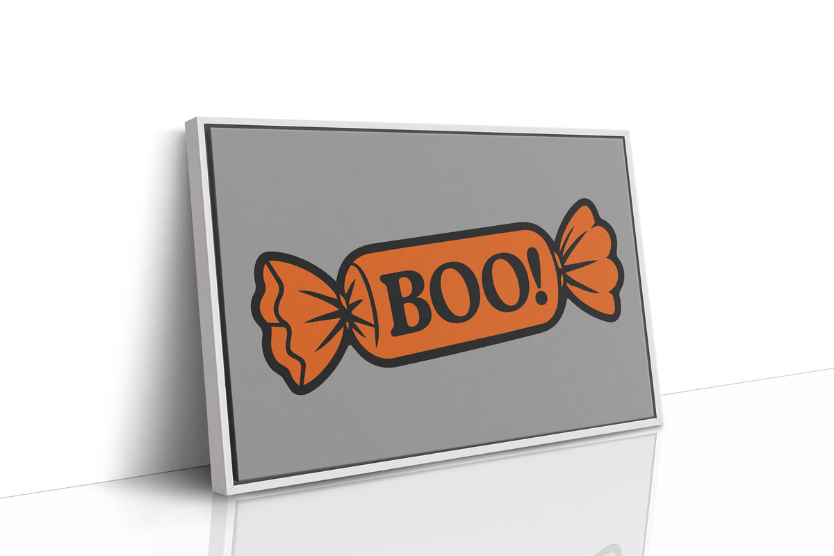 Boo Wrapped Candy Illustration