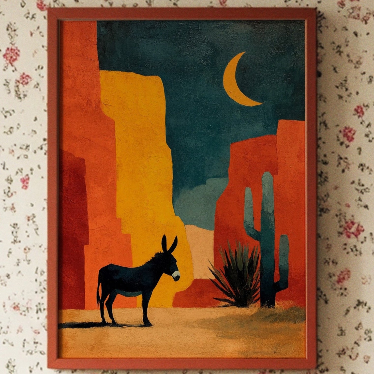 Desert Moon Finds Silent Companions