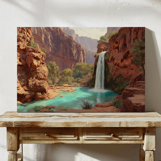 Turquoise Waters Meet Desert Walls