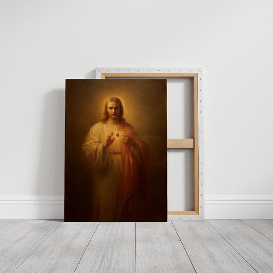 Faith Rests On Weathered Wood