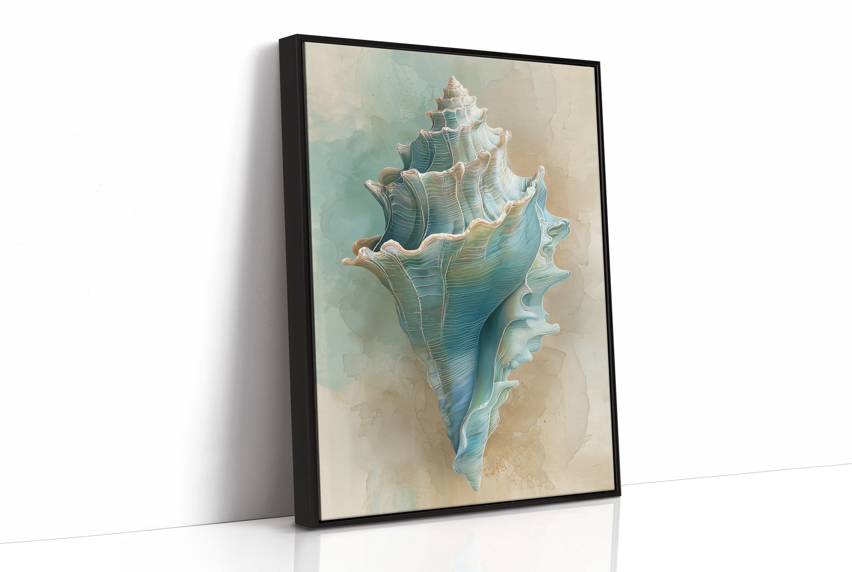 Ocean Memory In Wooden Frame