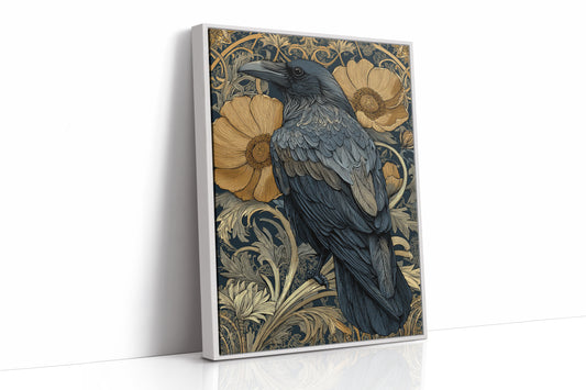A Raven Among Golden Blooms