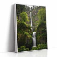 Majestic Waterfall Amidst Lush Greenery