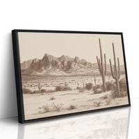 Cacti Stand Against Time's Canvas