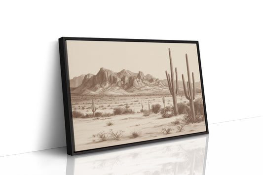 Cacti Stand Against Time's Canvas