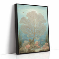 Seafoam Memories In Wooden Frame