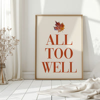 Maple Leaves Write Autumn Letters