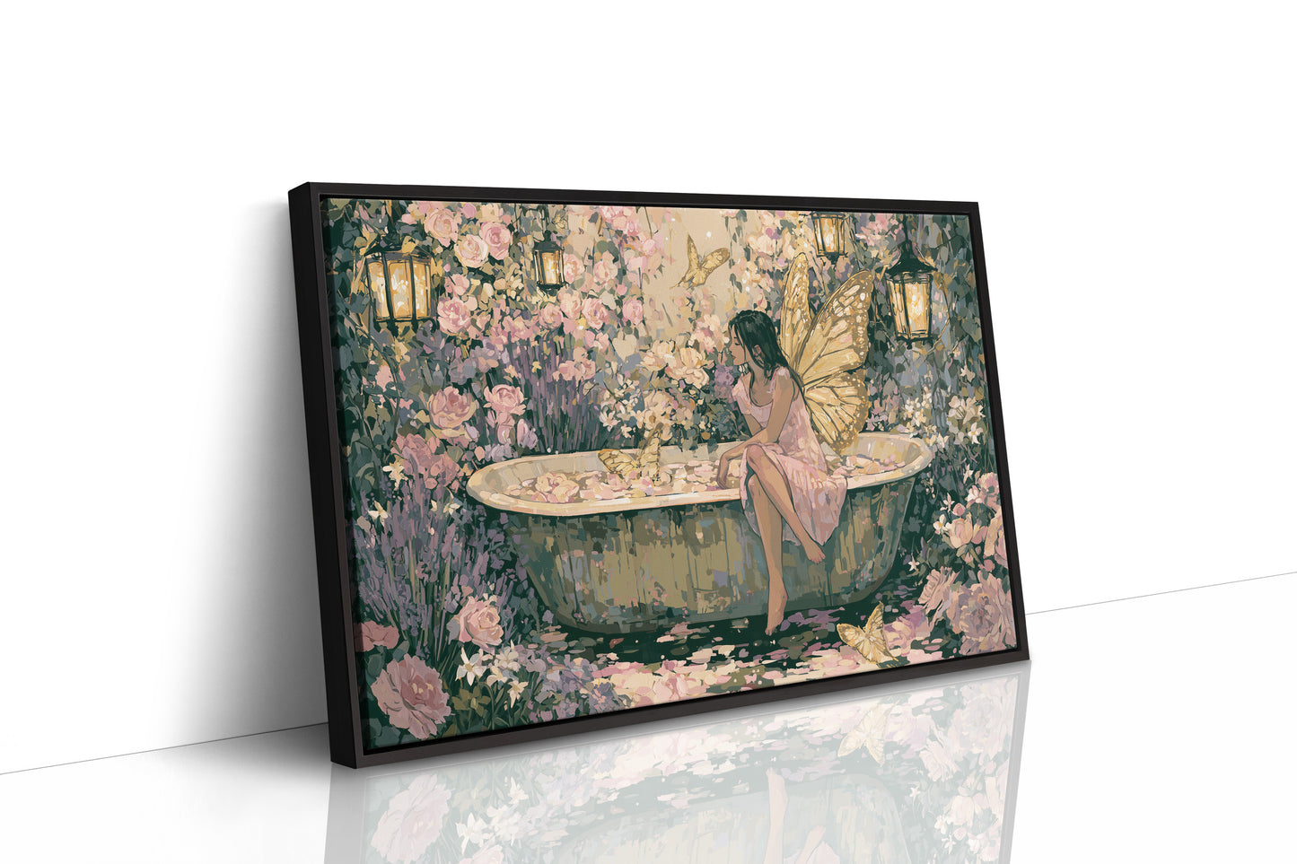 Fairy in the Rose Bath Garden