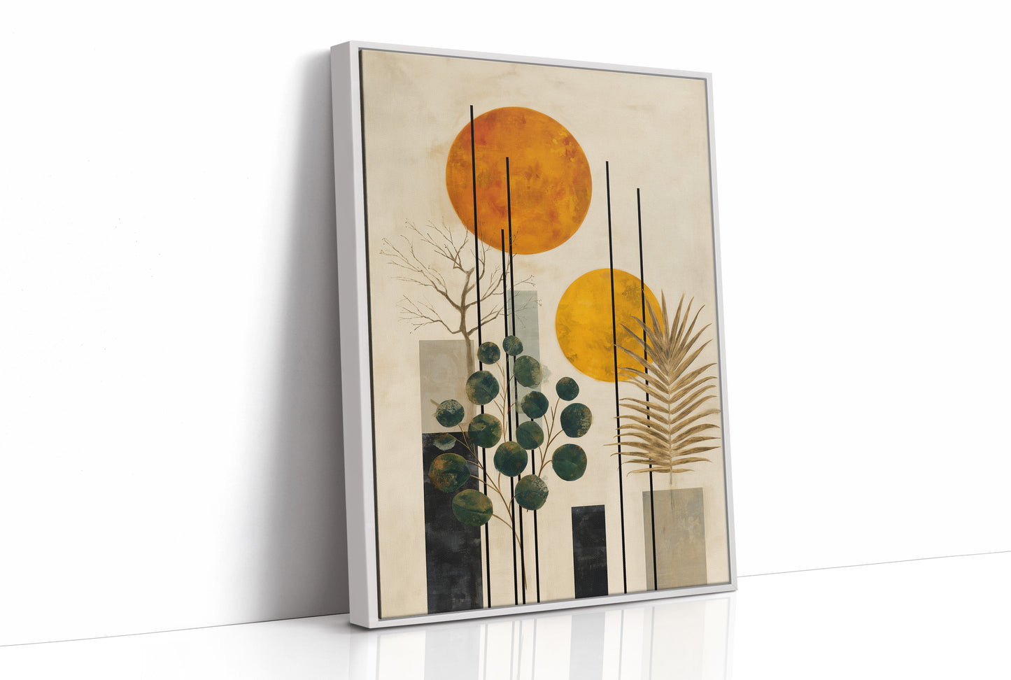 Twin Suns Dance With Palm Shadows