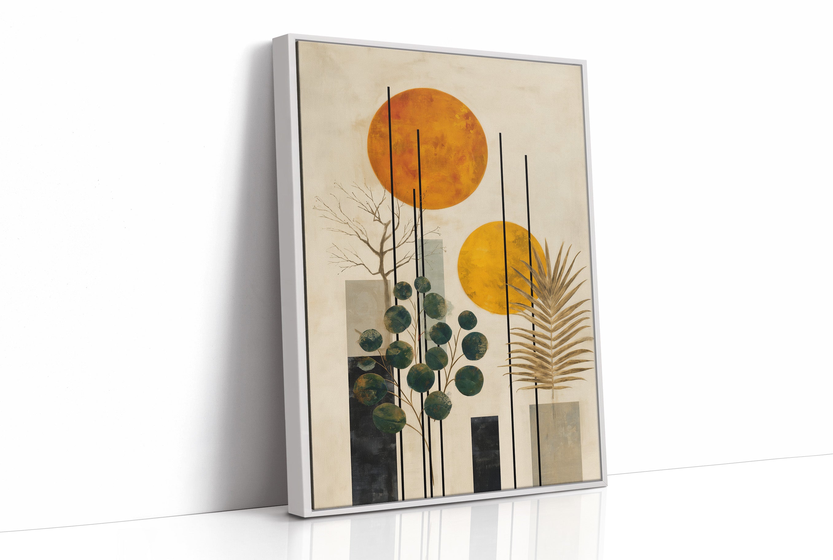 Twin Suns Dance With Palm Shadows