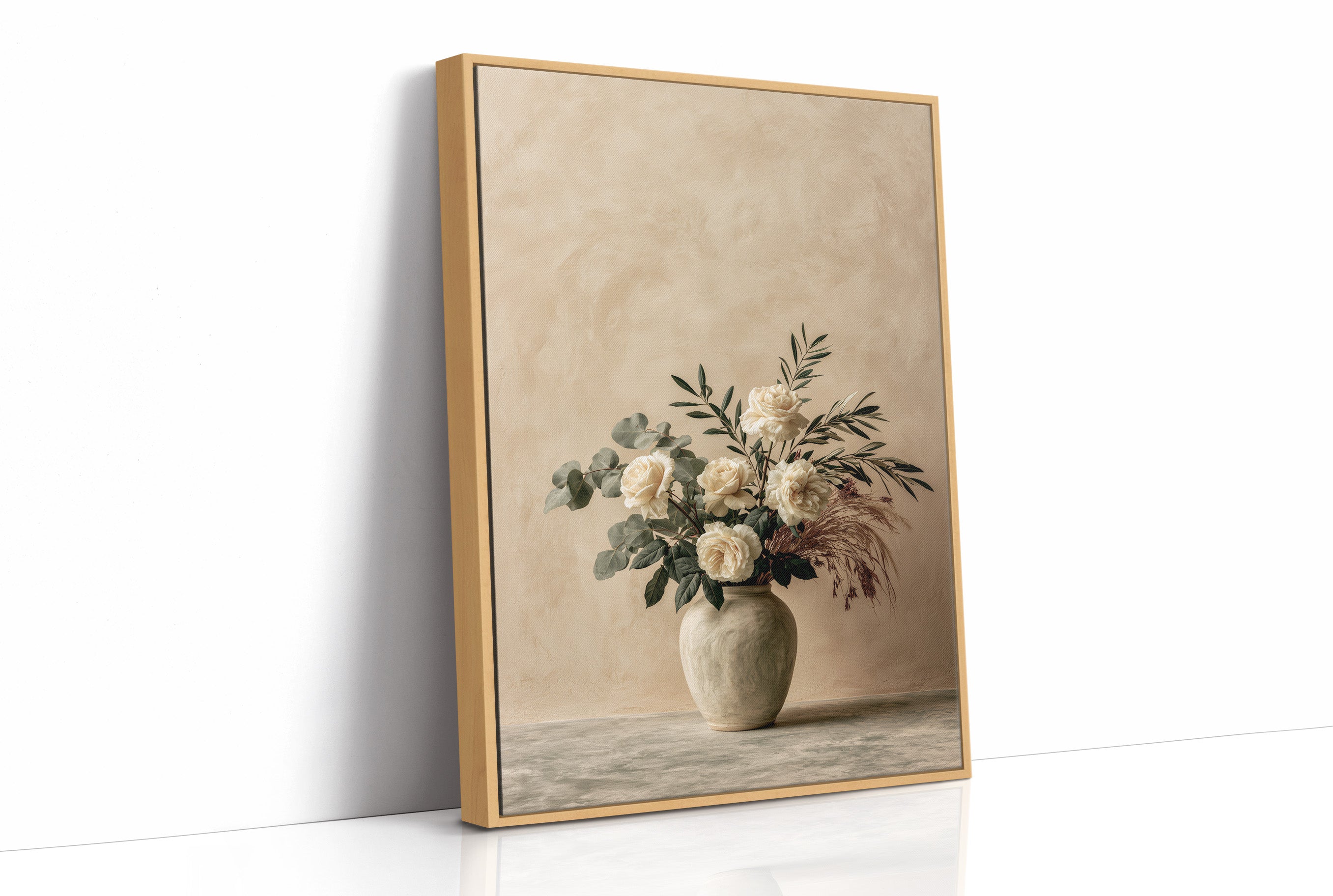 Ivory Roses, Upright & Serene