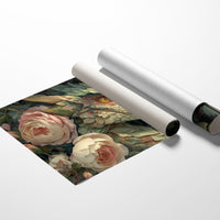 Dragon Among Soft Peonies