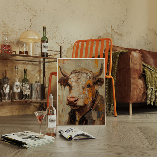 Rustic Longhorn with Painted Soul