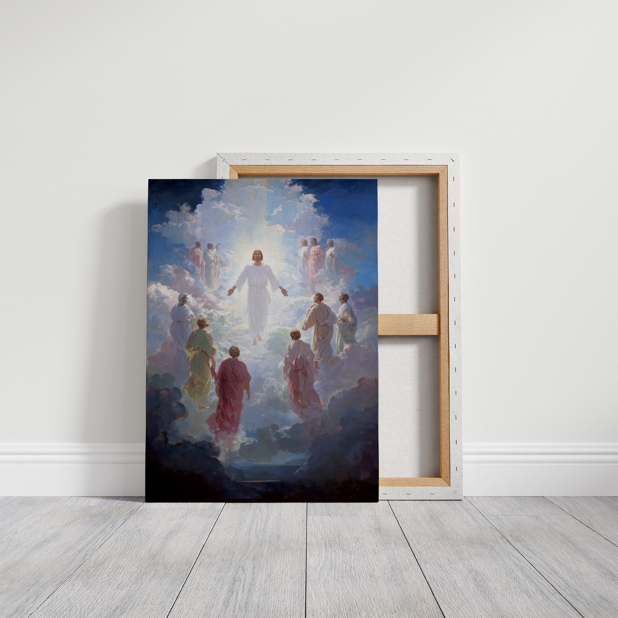 Celestial Ascension Through Radiant Clouds