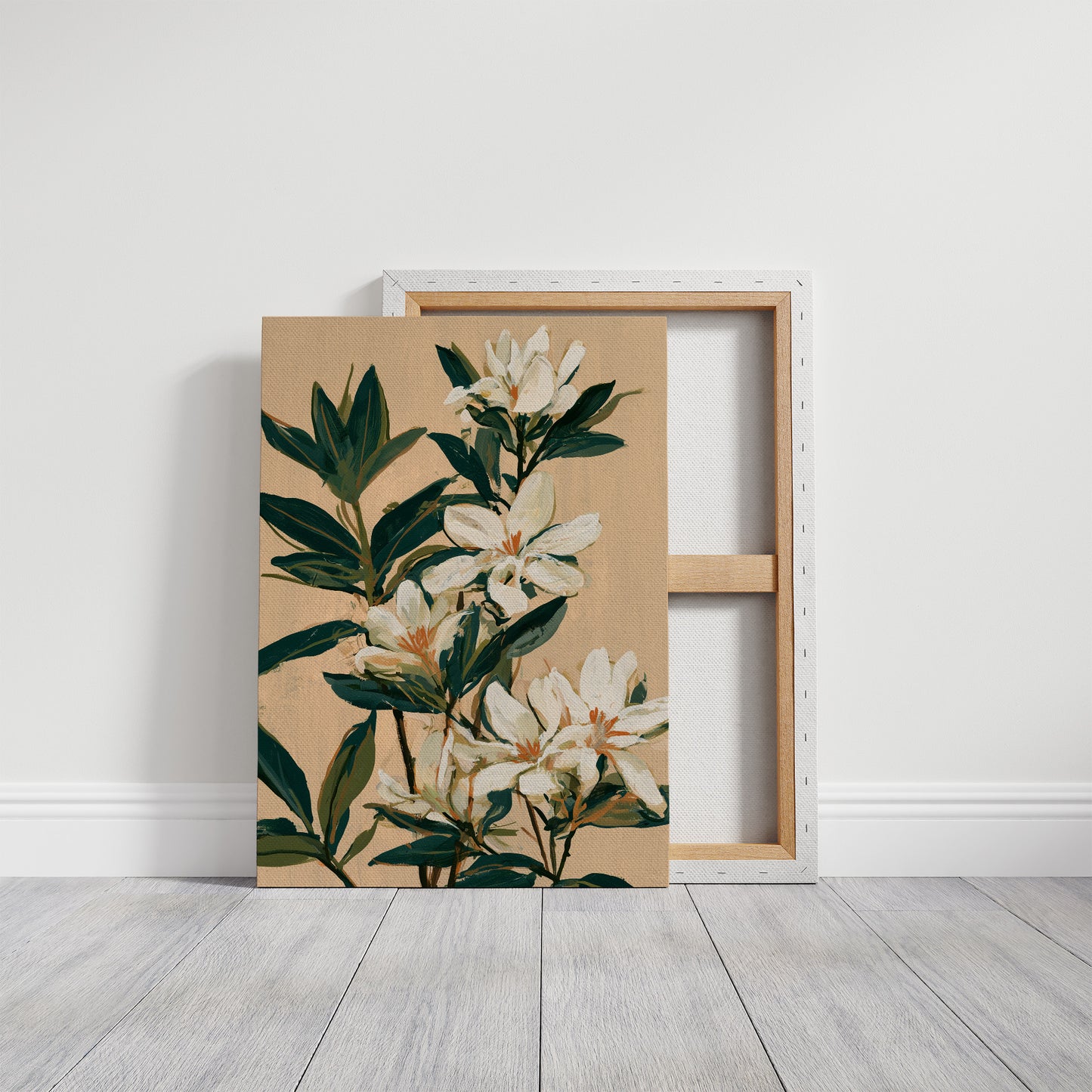 White Lily Botanical Painting