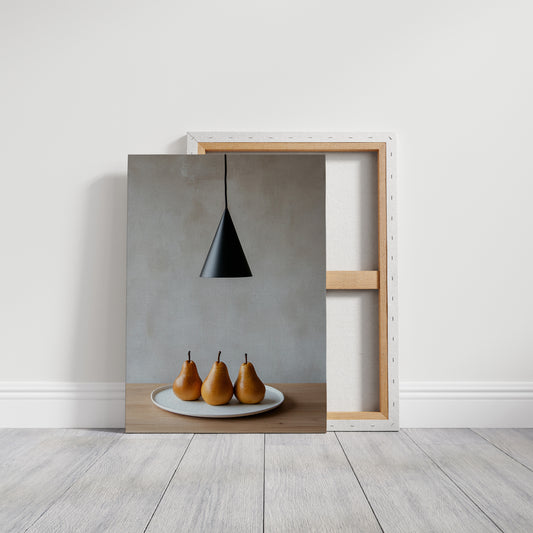 Three Pears Under Modern Light