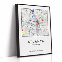 Atlanta, Mapped in Primary Colors