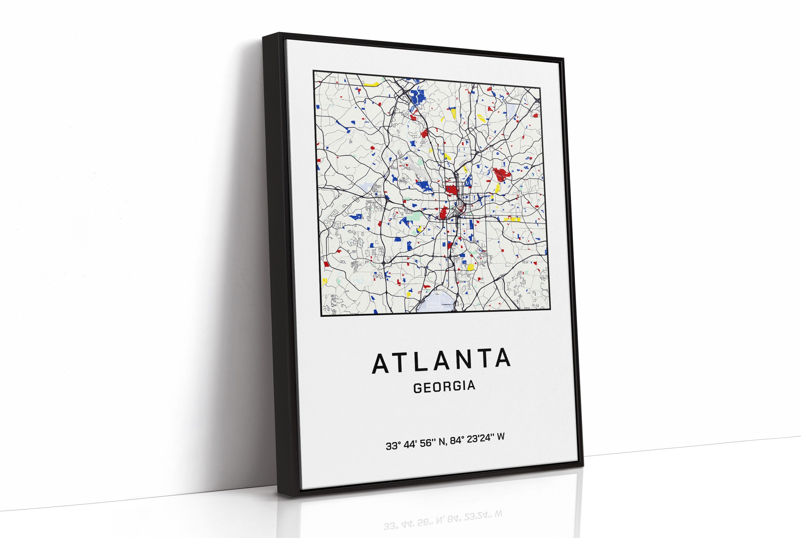 Atlanta, Mapped in Primary Colors