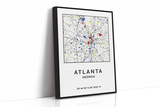 Atlanta, Mapped in Primary Colors