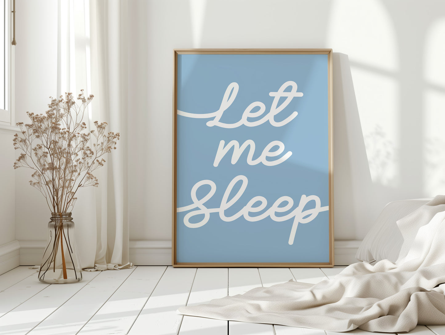 Soft Words Float Through Morning Blue