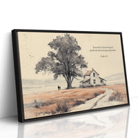 Psalm 37:3 Farmhouse Scripture Art