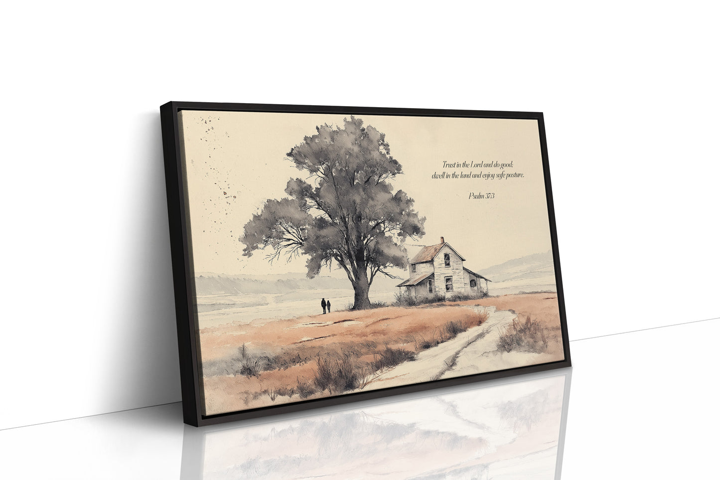 Psalm 37:3 Farmhouse Scripture Art