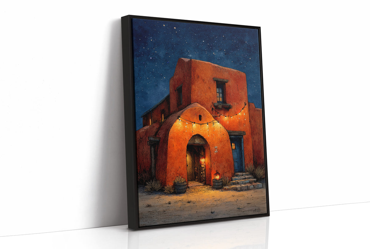 Desert Nightlight: Adobe Left the Lights On