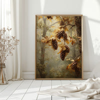 Autumn Secrets Among Pine Branches