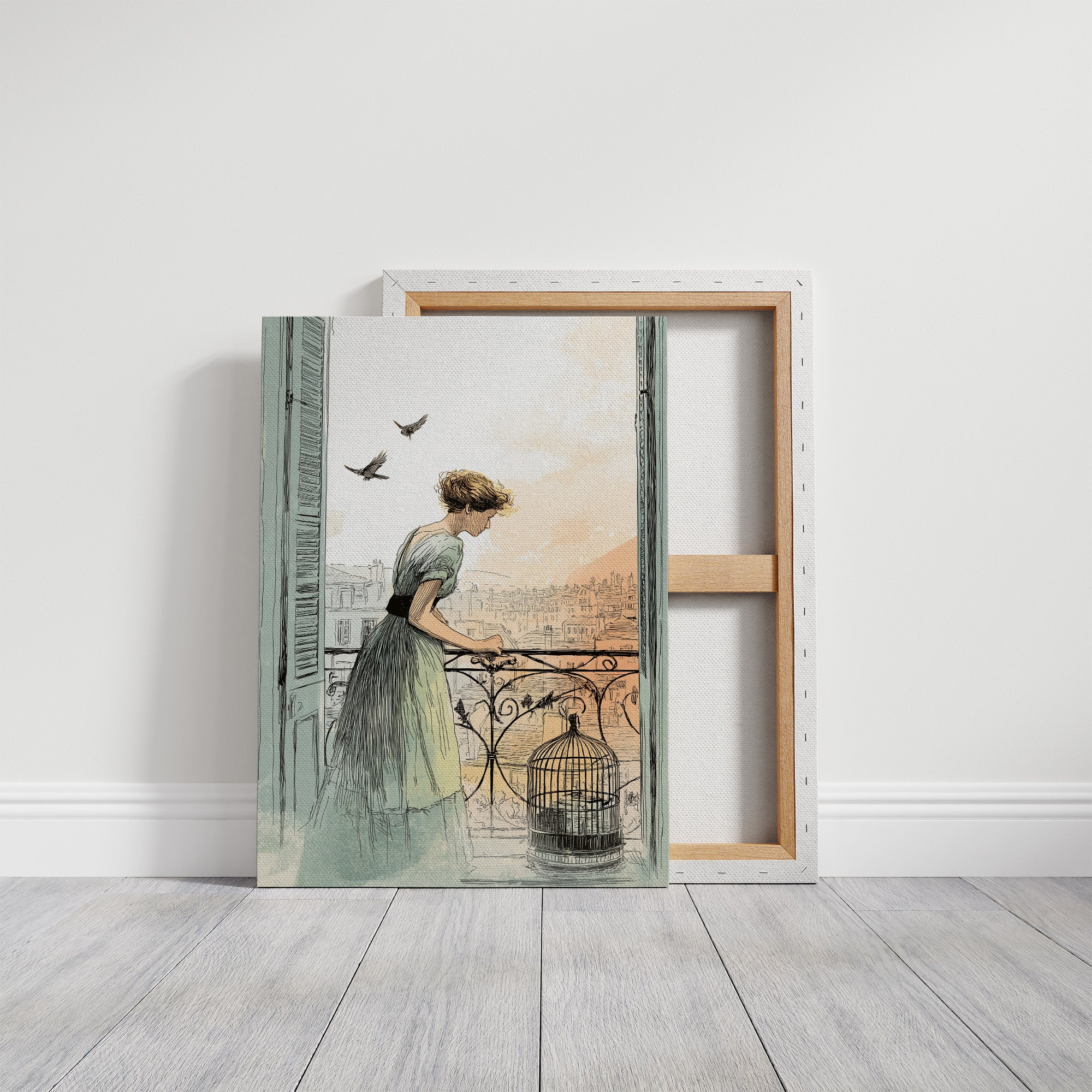 Morning Opens The Birdcage Door