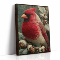 Cardinal Among the Holly