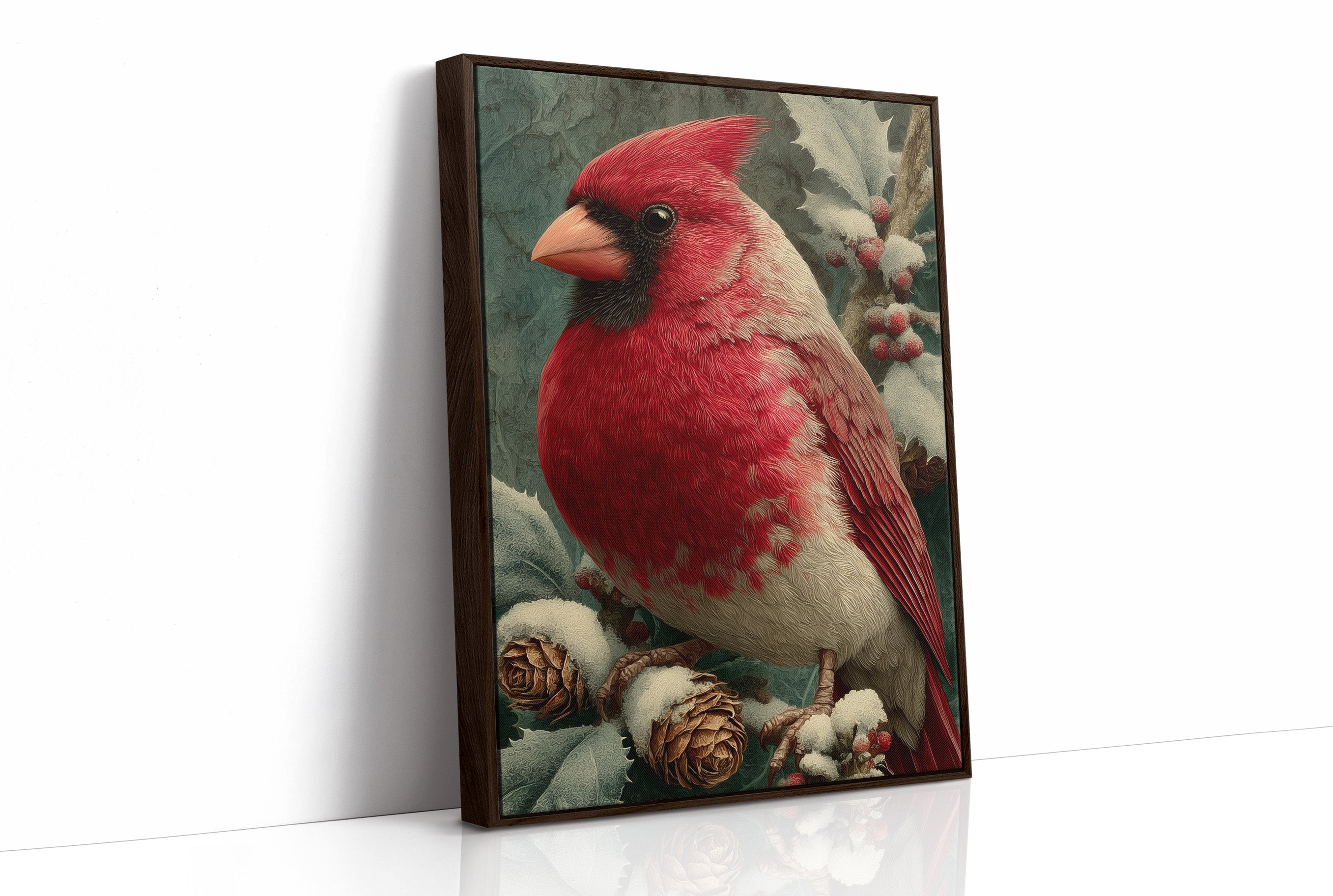 Cardinal Among the Holly