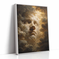 A Face Amongst Golden Clouds