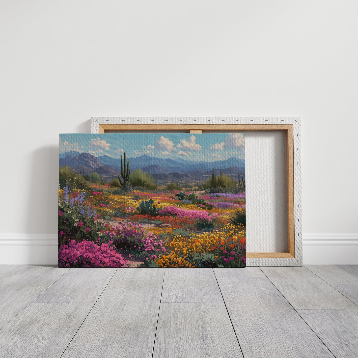 Saguaros Dance Through Wildflower Symphony