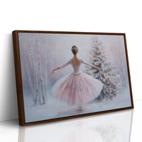 Winter Ballet Beneath Frosted Pines