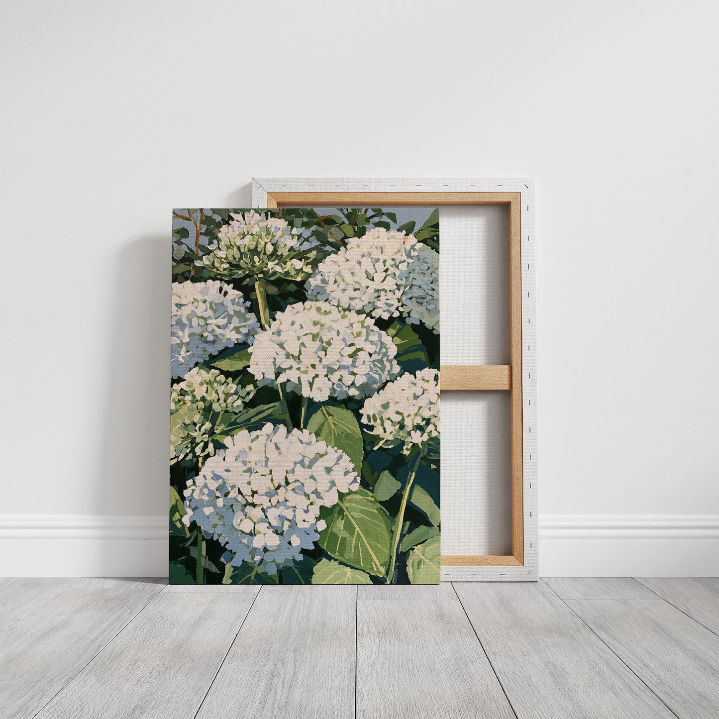 Hydrangea Garden In Full Bloom