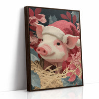 Piglet in Holiday Bloom