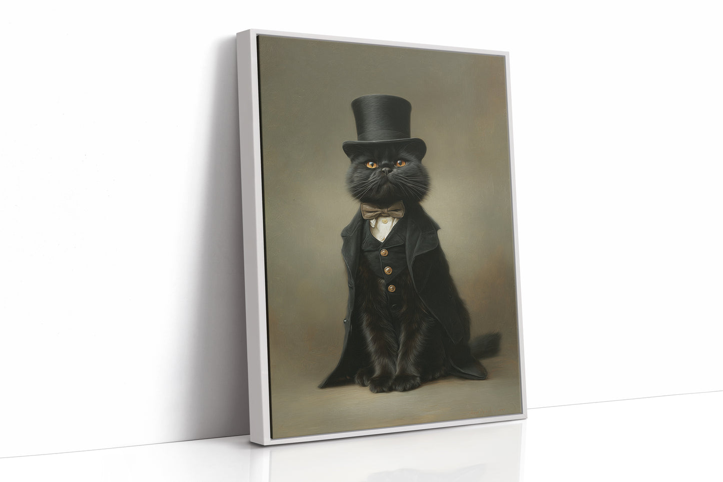 Dapper Feline's Grand Entrance