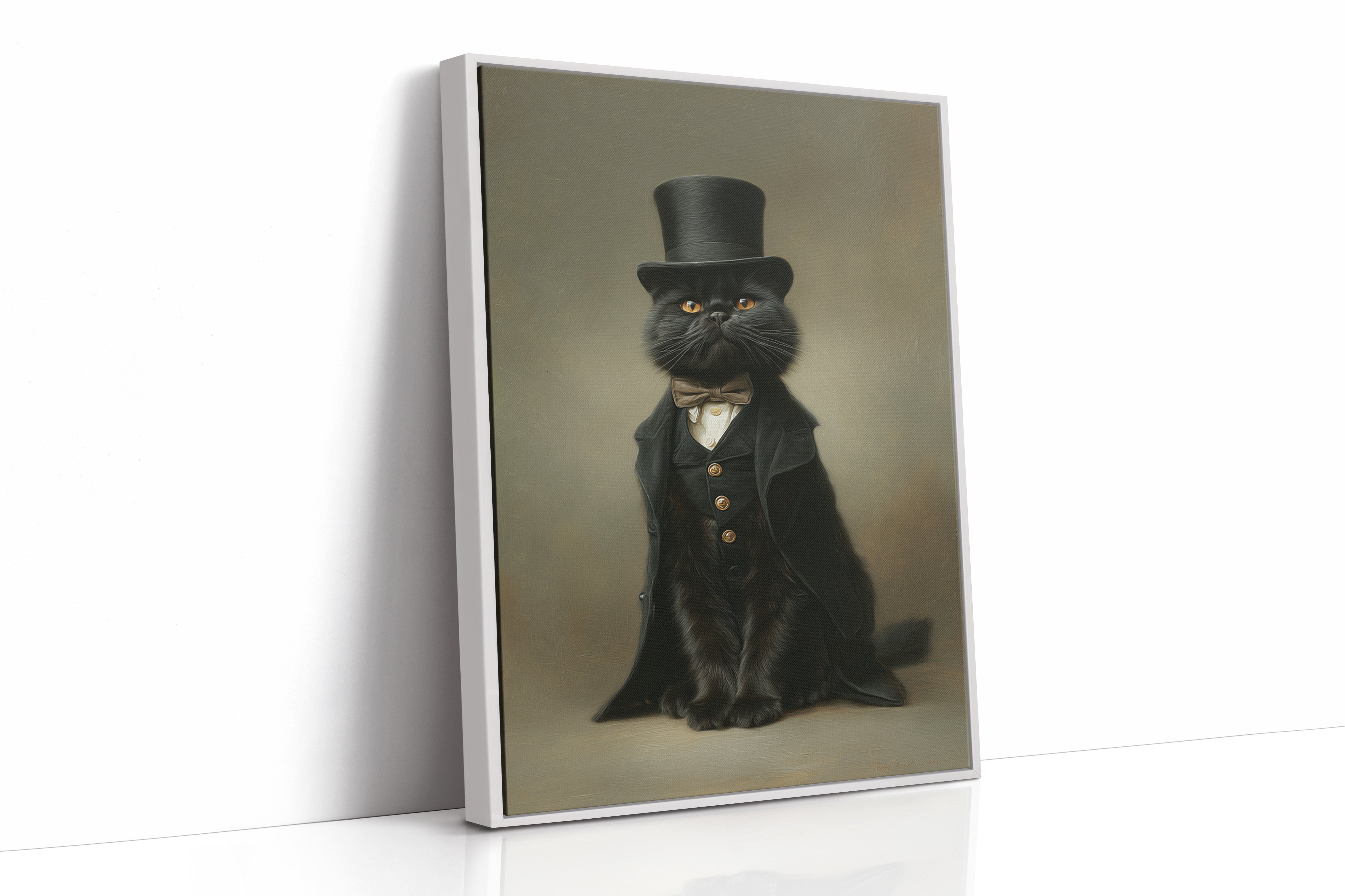 Dapper Feline's Grand Entrance