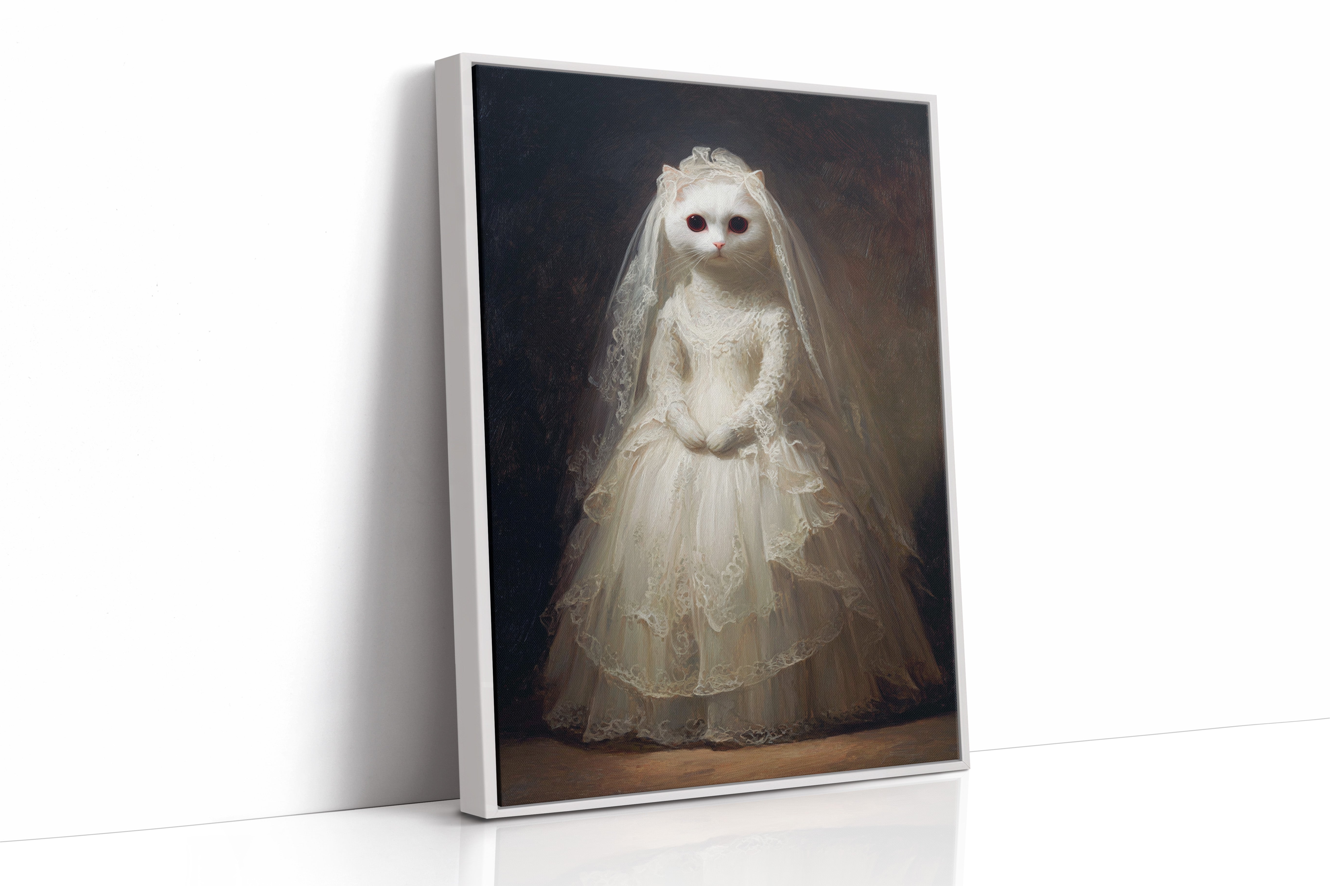 A Feline Bride Awaits the Unseen