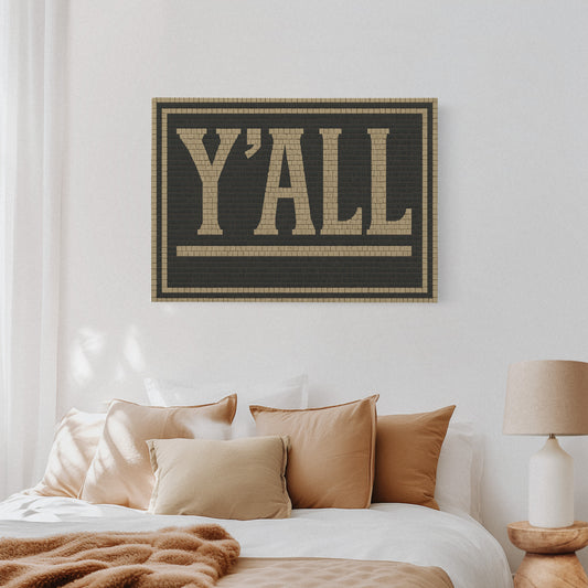 Y’ALL Mosaic Wall Art