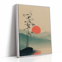 Bamboo Bends Toward Rising Sun